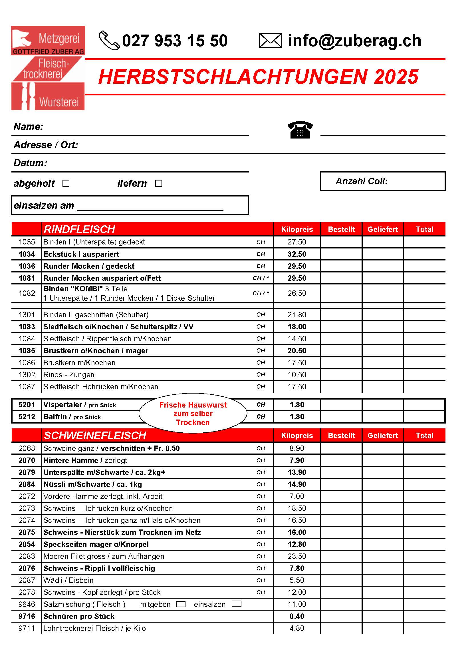 HS Preisliste 2024 Seite 1